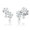 Ohrstecker 750 Weißgold 24 Diamanten Tropfen-Schliff 3,24ct TW-VSI/SI 20,2x12mm