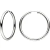 Paar Creolen 48,3mm Klappcreolen, rund, 925 Silber rhodiniert Ohrschmuck