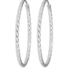 Paar Ohrringe Creolen rund diamantiert Ohrschmuck aus 925 Silber 30x1,8mm