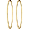 Paar Ohrringe Creolen rund groß Ohrschmuck aus 585 Gold Gelbgold 60x2,5mm