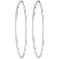Paar Ohrringe Creolen rund groß XL Ohrschmuck aus 925 Silber 70x2,5mm