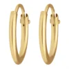 Paar Ohrringe Creolen rund klein & fein aus 333 Gold Gelbgold 10,7x1,3mm