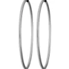 Paar Ohrringe Creolen rund schlicht Ohrschmuck aus 585 Gold Weißgold 48x2mm