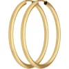 Paar Ohrringe Creolen rund schlicht Ohrschmuck aus 333 Gold Gelbgold 37,7x2,5mm