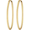 Paar Ohrringe Creolen rund schlicht Ohrschmuck aus 375 Gold Gelbgold 30x1,5mm