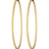 Paar Ohrringe Creolen rund schlicht Ohrschmuck aus 585 Gold Gelbgold 48x1,5mm