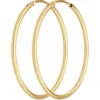 Paar Ohrringe Creolen rund schlicht Ohrschmuck aus 333 Gold Gelbgold 30x1,5mm