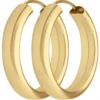 Paar Ohrringe Creolen schlicht Ohrschmuck aus 333 Gold Gelbgold 20x3,9mm
