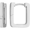 Paar Ohrringe Creolen Viereck kantig Ohrschmuck aus 925 Silber 16,5x2,2mm
