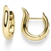 Paar Ohrringe Creolen 16x4mm Ohrschmuck aus 585 Gold Gelbgold glänzend schlicht