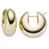 Paar Ohrringe Creolen 25x10mm Ohrschmuck aus 585 Gold Gelbgold Damen