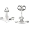 Paar Ohrstecker Anker Schiffsanker aus 925 Silber, Kinder Ohrringe Ohrschmuck