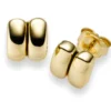 Paar Ohrstecker Ohrringe Ohrschmuck 8,5mm 750 Gold Gelbgold glänzend