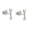Paar Ohrstecker Stecker Ohrschmuck, Schraubenschlüssel, 925 Silber, Kinder