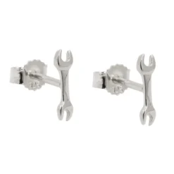 Paar Ohrstecker Stecker Ohrschmuck, Schraubenschlüssel, 925 Silber, Kinder