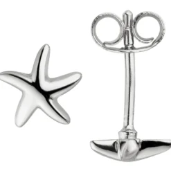 Paar Ohrstecker Stern Seestern aus 925 Silber Ohrringe Ohrschmuck Kinder