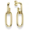 Paar Paperclip Creolen Ohrhänger Hängerstecker 30x11,5mm aus 585 Gold Gelbgold