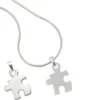 Partneranhänger Anhänger 14,4x18,7mm 925 Echt Silber teilmattiert Unisex