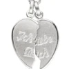 Partneranhänger Anhänger 20,5x22,8mm Herz zum Teilen Ich Liebe Dich 925 Silber