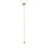 Pavé Collier aus 750 Gold Rotgold 54 Diamanten 0,12ct TW-VSI/SI L:46cm