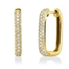 Pavé Creolen aus 750 Gold Gelbgold 98 Brillanten 0,44ct TW-SI 18,5x2,7mm