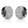 Pavé Creolen aus 750 Gold Weißgold 122 Brillanten 1,73ct TW-VSI