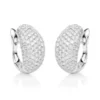 Pavé Creolen aus 750 Weißgold 212 Brillanten 2,65ct TW-VSI/SI 17,8x9,5mm