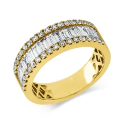 Ring aus 585 Gold Gelbgold 51 Diamanten 1,52ct B:6,7mm