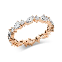 Ring aus 750 Gold Rotgold 20 Diamanten 1,76ct B:3,8mm