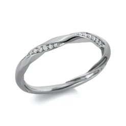 Ring aus 750 Gold Weißgold 27 Brillanten 0,1ct TW-SI B:1,9mm