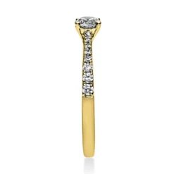 Ring Damenring aus 585 Gold Gelbgold mit 17 Diamanten Brillanten 0,51 Ct.