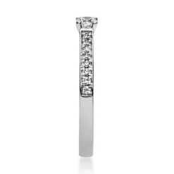 Ring Damenring aus 950 Platin mit 17 Diamanten Brillanten 0,29 Ct. 4er-Krappe