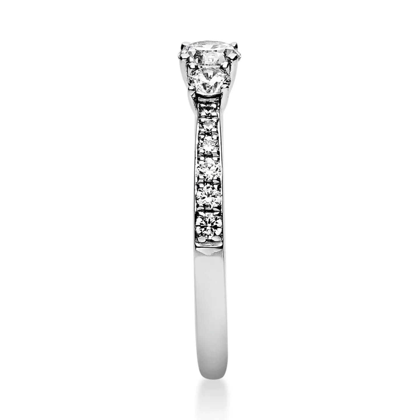 Ring Damenring Platinring aus 950 Platin mit 15 Diamanten Brillanten 0,58 Ct.