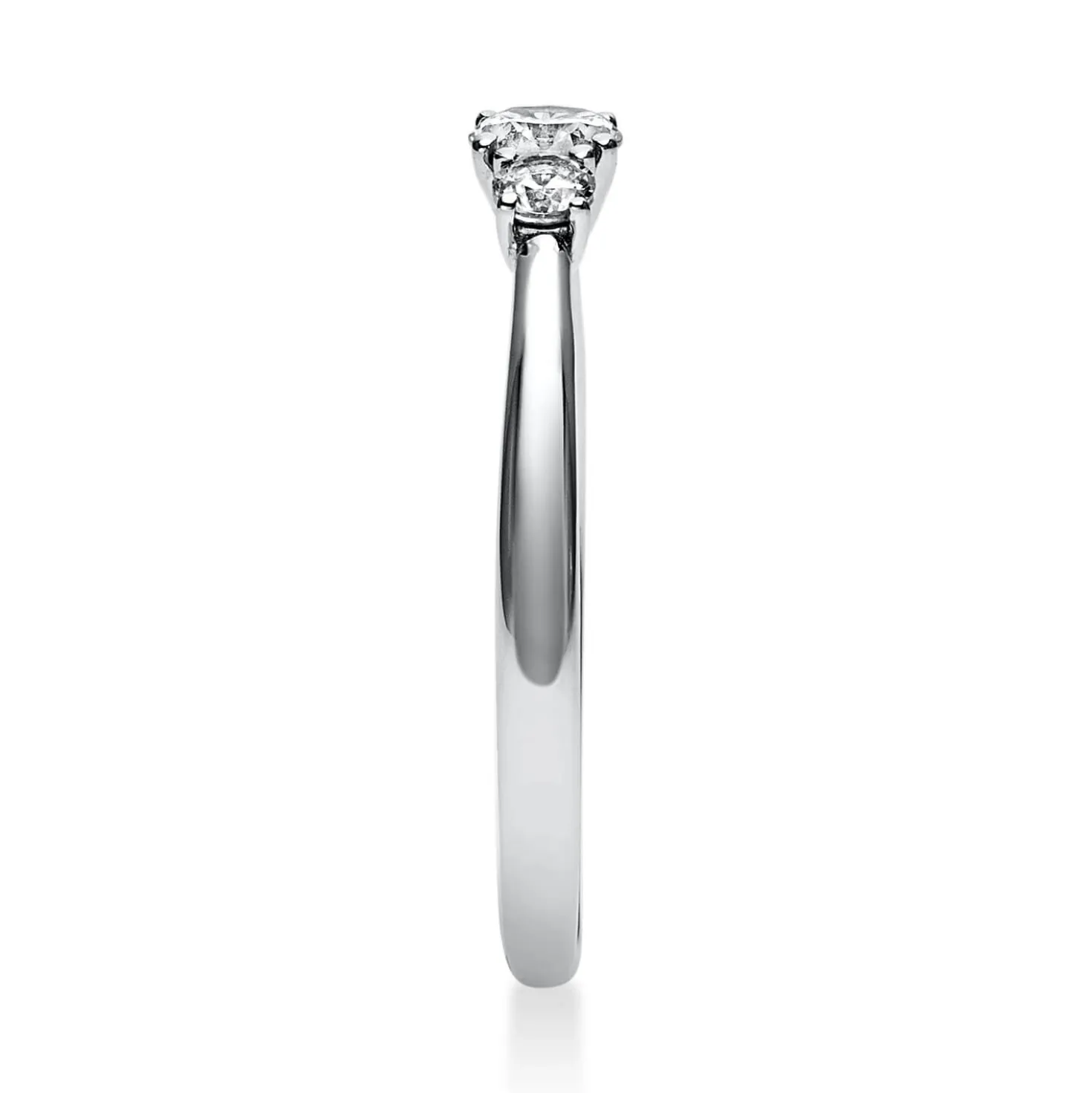 Ring Damenring Platinring aus 950 Platin mit 3 Diamanten Brillanten 0,33 Ct.