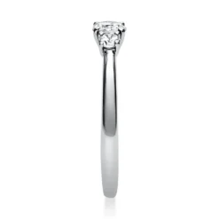 Ring Damenring Platinring aus 950 Platin mit 3 Diamanten Brillanten 0,47 Ct.