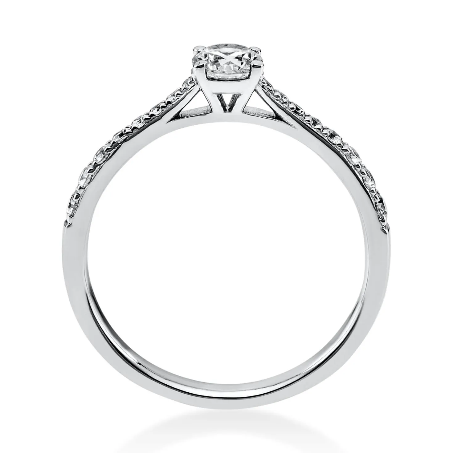 Ring Damenring Platinring aus 950 Platin mit 17 Diamanten Brillanten 0,51 Ct.