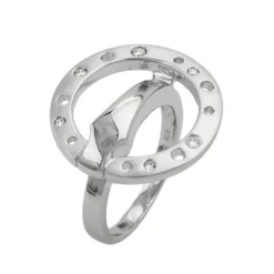 Ring Damenring Zirkonia rhodiniert glänzend Silber 925 Silberring