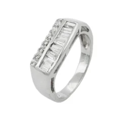 Ring für Damen Damenring mit Zirkonia 925 Silber rhodiniert