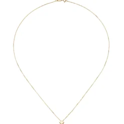 Rundankerkette mit Anhänger Stern Halsschmuck Collier aus 375 Gold Gelbgold 42cm
