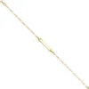 Schildband Figarokette Schildarmband für Gravur ID 333 Gelbgold 16,5-18,5cm