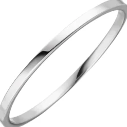 Schmaler Ring aus 333 Gold Weißgold B: 1,2mm flach glänzend schlicht