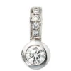 Schmuck Anhänger 5,6x12,1mm 6 Diamanten 0.2Ct Brillanten 585 Gold Weißgold