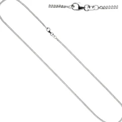 Schmuck-Set, Fußball teilmatt 1,7mm Panzerkette aus 925 Silber Halsschmuck, 42cm