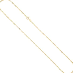 Schmuck-Set 585 Gelbgold Granate und Diamanten Ohrstecker Anhänger Kette 42cm