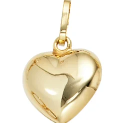 Schmuck-Set Medaillon Herz Herzchen auf 1,3mm Panzerkette 333 Gold Gelbgold 45cm