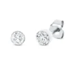 Solitaire Ohrstecker aus 750 Gold Weißgold 2 Brillanten 0,6ct TW-SI