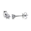 Solitaire Ohrstecker aus 750 Weißgold 2 Brillanten 0,25ct TW-SI Ø3,5mm 6er-Krappe