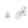 Solitaire Ohrstecker aus 750 Weißgold 2 Diamanten Tropfen-Schliff 0,61ct D-VSI