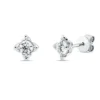 Solitaire Ohrstecker aus 750 Weißgold 2 Brillanten 0,51ct TW-SI 5,6x5,6mm