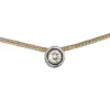 Solitär Collier mit Anhänger mit Diamant 0,25 Ct 585 Gold gelb/weiß